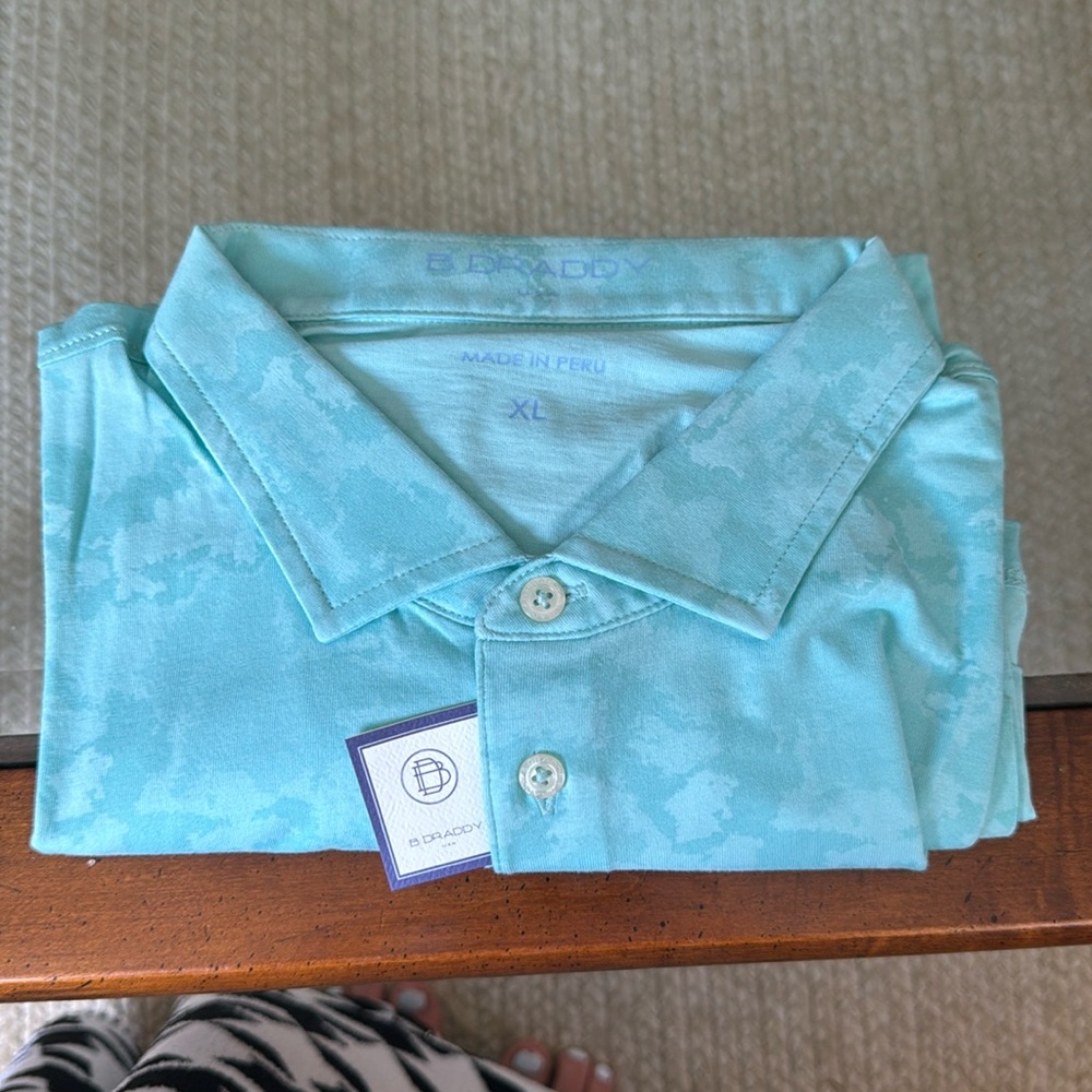 B Draddy Pima cotton polo, brand new with tags
